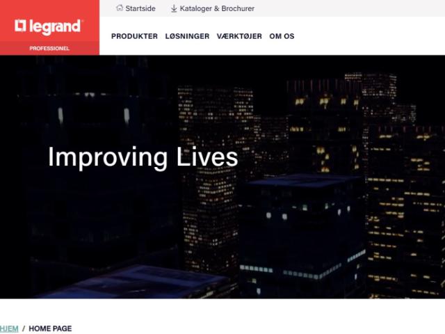 legrands forside med en connected city