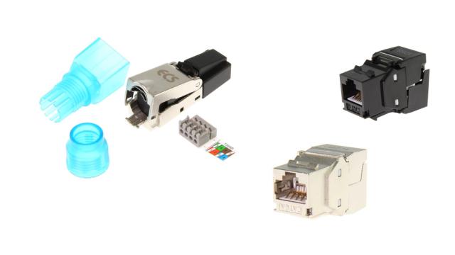 ECS RJ45 konnektor og keystone