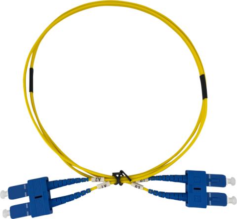 ECS Patchkabel SC/UPC - SC/UPC Duplex 9/125µm 2,0mm 1,0m