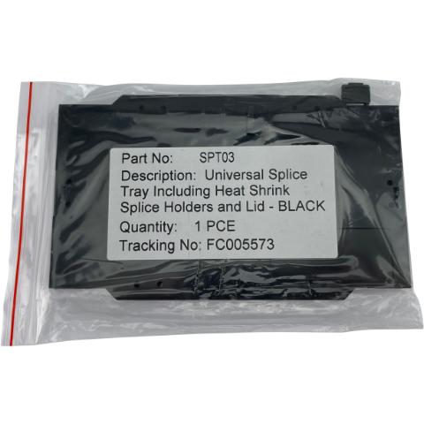 Splidsekassette 12 Fiber til 45mm splidsesøm Sort