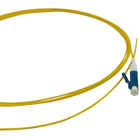 Pigtail LC/UPC 9/125µm 2M G652.D 900µm Semitight LSZH Tuned Grade B Corning fiber SMF28 yellow