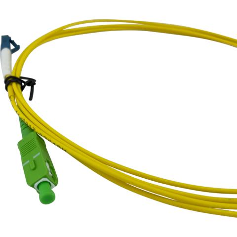 ECS Patchkabel LC/UPC - SC/APC Simplex 9/125µm 2,0mm 8,0m