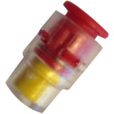 Konnektor Vand 5 mm Eden Rød / gul