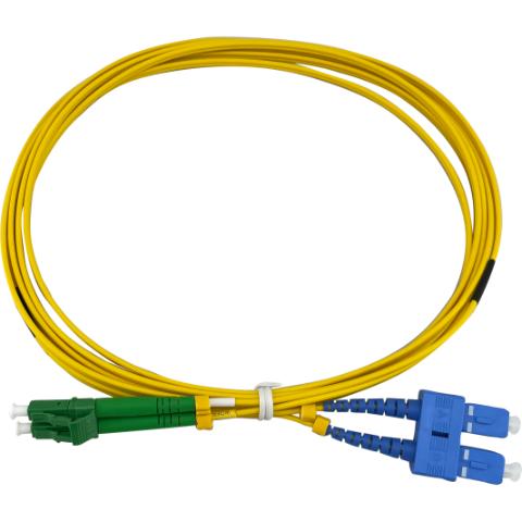 ECS Patchkabel LC/APC - SC/UPC Duplex 9/125µm 2x4,0mm 10,0m