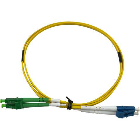 ECS Patchkabel LC/APC - LC/UPC Duplex 9/125µm 2x4,0mm 0,5m