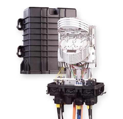 CommScope FIST Stor Flad Splidsemuffe Op til 144F med SE kort Lang version