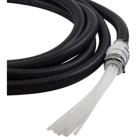 CommScope PG29 Forskruning med 24x transportrør 7,50M monteret med flexslange