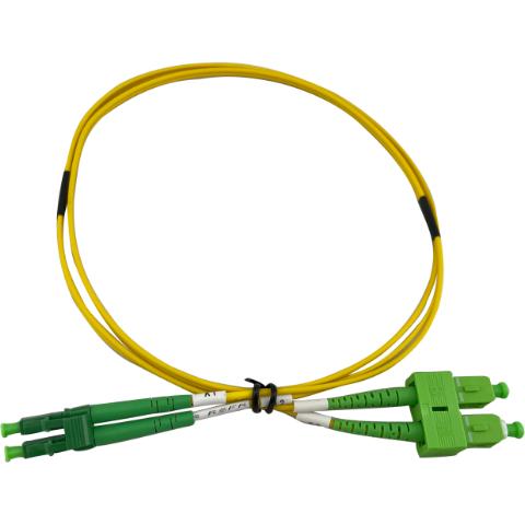 ECS Patchkabel LC/APC - SC/APC Duplex 9/125µm 2x4,0mm 1,0m