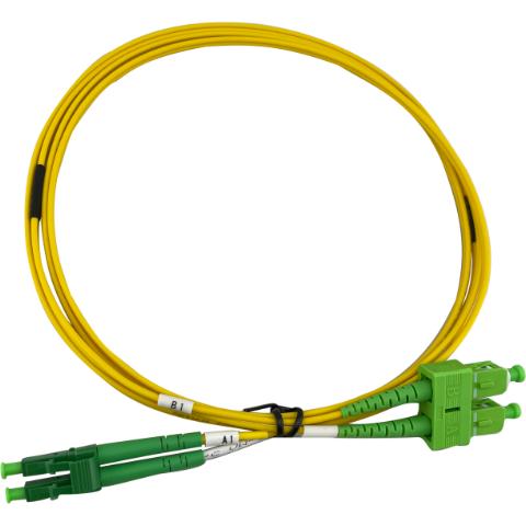 ECS Patchkabel LC/APC - SC/APC Duplex 9/125µm 2x4,0mm 2,0m