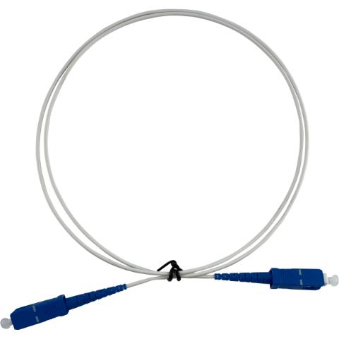 Patchkabel SC/UPC - SC/UPC 1M Simplex 9/125µm 2mm White