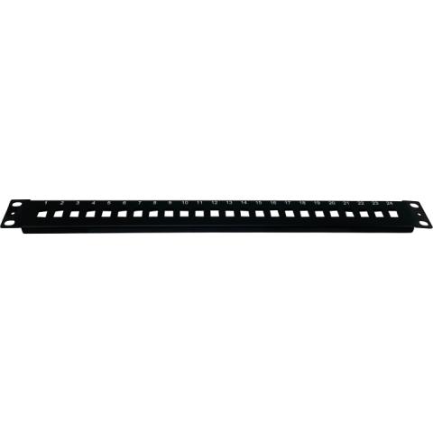 19" Forplade 1HE 24x LC Duplex huller