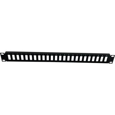 19" Forplade 1HE 24x SC Duplex huller