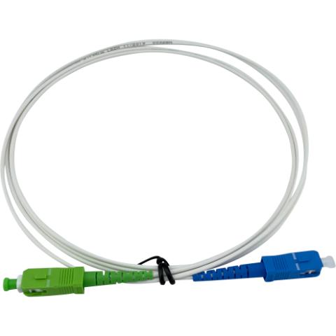 Thy-Mors Patchkabel SC/APC - SC/UPC Simplex 9/125µm 2mm 2M White
