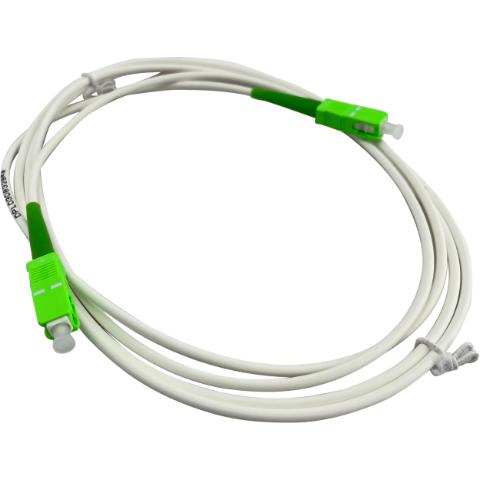 Patchkabel SC/APC - SC/APC Simplex 9/125µm 3mm 2M G657A White