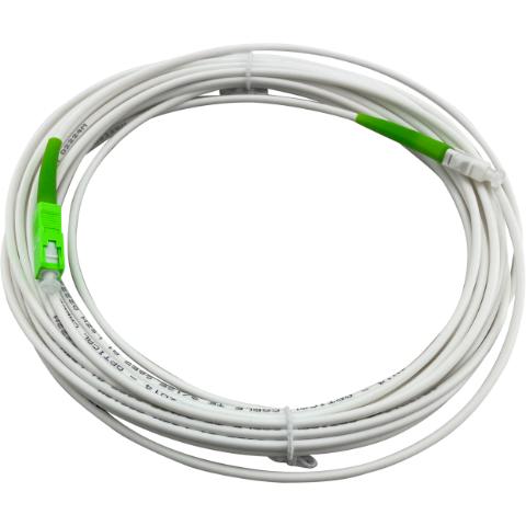 Patchkabel SC/APC - SC/APC Simplex 9/125µm 3mm 8M G657.A1 white Visual inspection