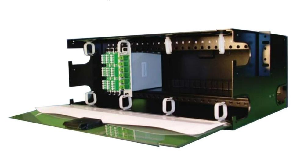 CommScope 19" OCM1+2 splitterholder 3HE ramme til 14x splittere/WDM HxBxD: 133x481x235mm