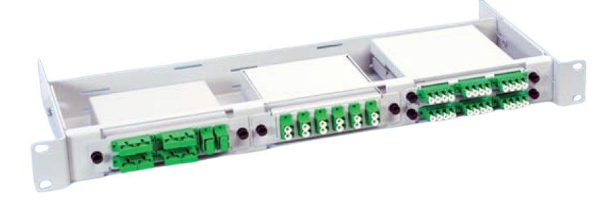 CommScope 19" OCM1+2 splitterholder 1HE ramme til 3x OCM1/LGX eller 6x OCMF