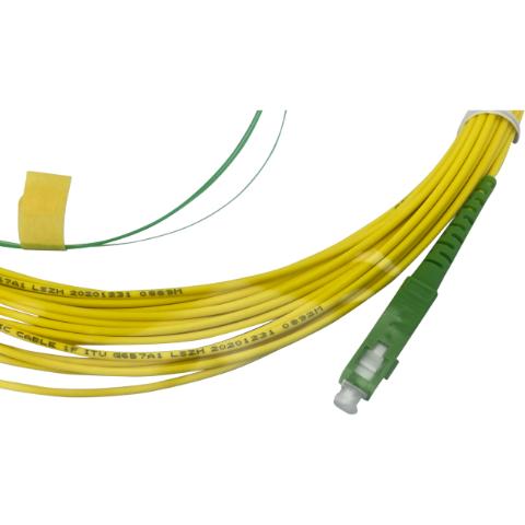 CommScope Pigtailsæt SC/APC Ø 1,8 mm inkl. single KTU 11M (9+2M) Semi-Tight