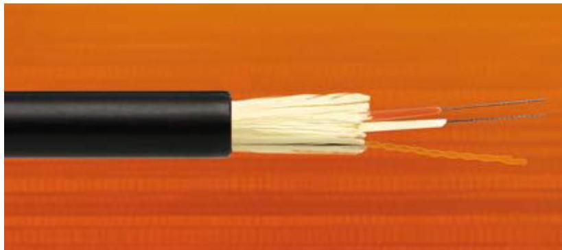 12 fiber Taktiskkabel SM PUR kappe G657A1 Fiber