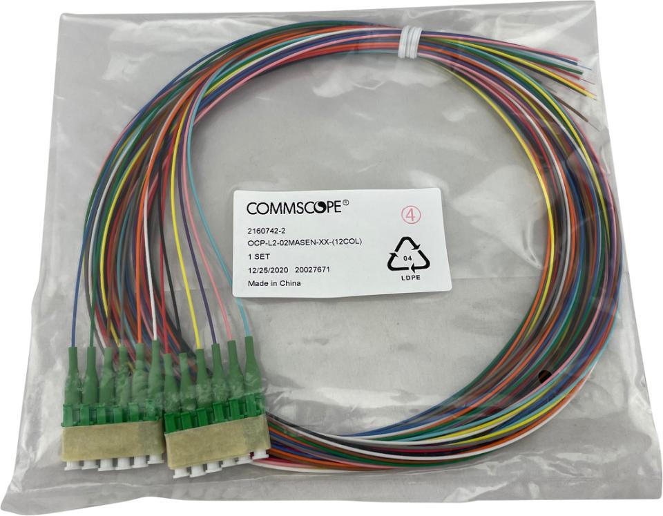 CommScope Pigtailsæt LC/APC 2M 9/125µm semitight G657.A1 tuned LSZH ...