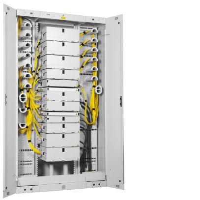CommScope FIST GR3 Rack H:1800 x B:150+600+300 x D:300mm NB! Til ETSI = 64-8 = 56HU 1ETSI HU=25mm Inkl. 13 tromler.