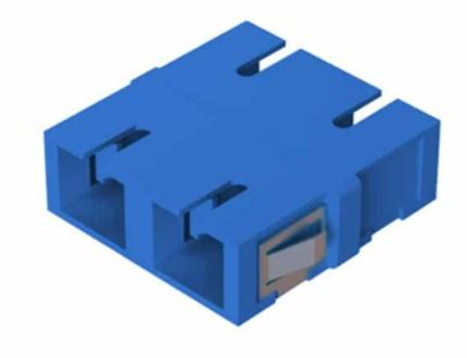 Adaptor SC Singlemode Simplex Uniter W/O Flange Ceramic Sleeve - Blue