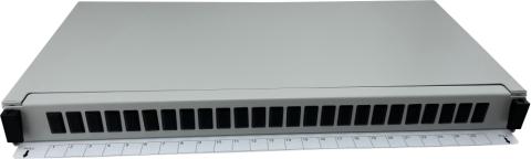 CommScope 19" Panel til 25 x SC simplex eller 25 x LC duplex Inkl. kassette, propper, beslag, skruer m.m