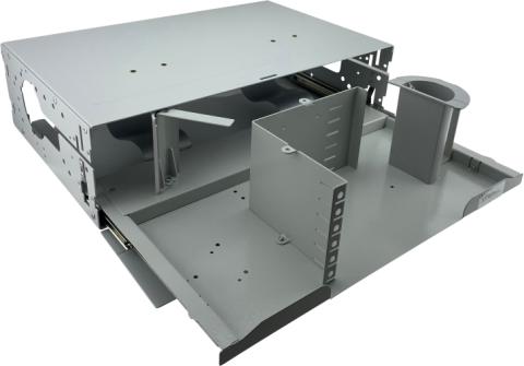 CommScope 19" Splitterholder til 6x OCM5 moduler 5ETSI/3HU=125mm