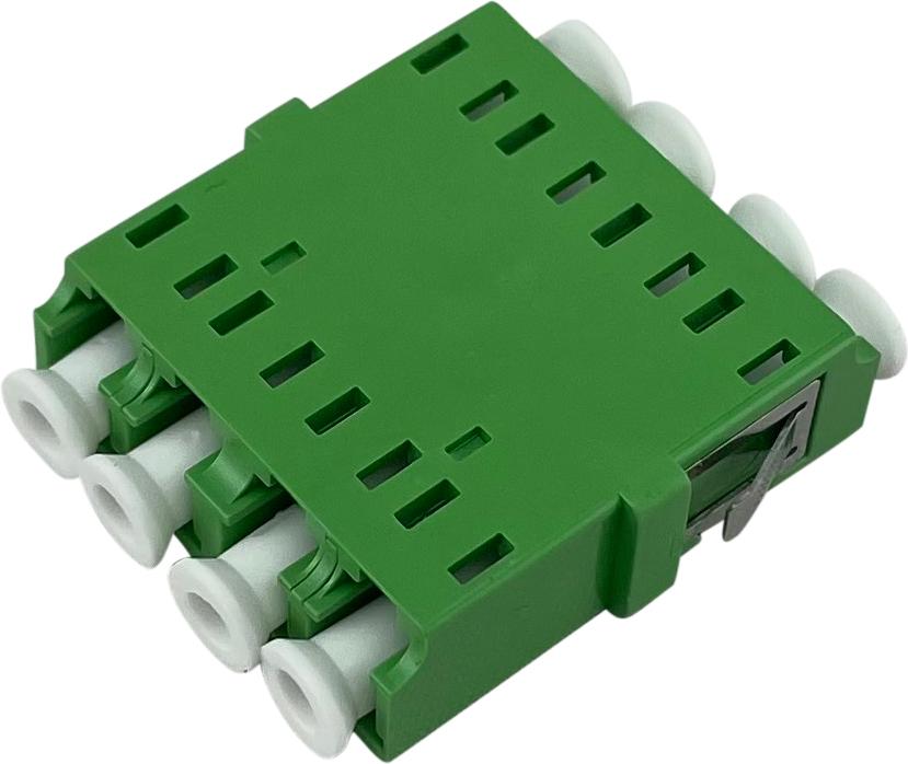 ECS Adapter LC/APC Quad 9/125µm uden flange HQ Ceramic sleeve