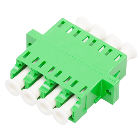 CommScope Adaptor LC/APC Quad 9/125µm uden retainer HQ Ceramic sleeve