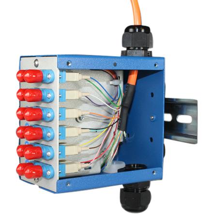 DIN Space - SNAP Patchpanel 12x ST - Singelimode 9/125µm