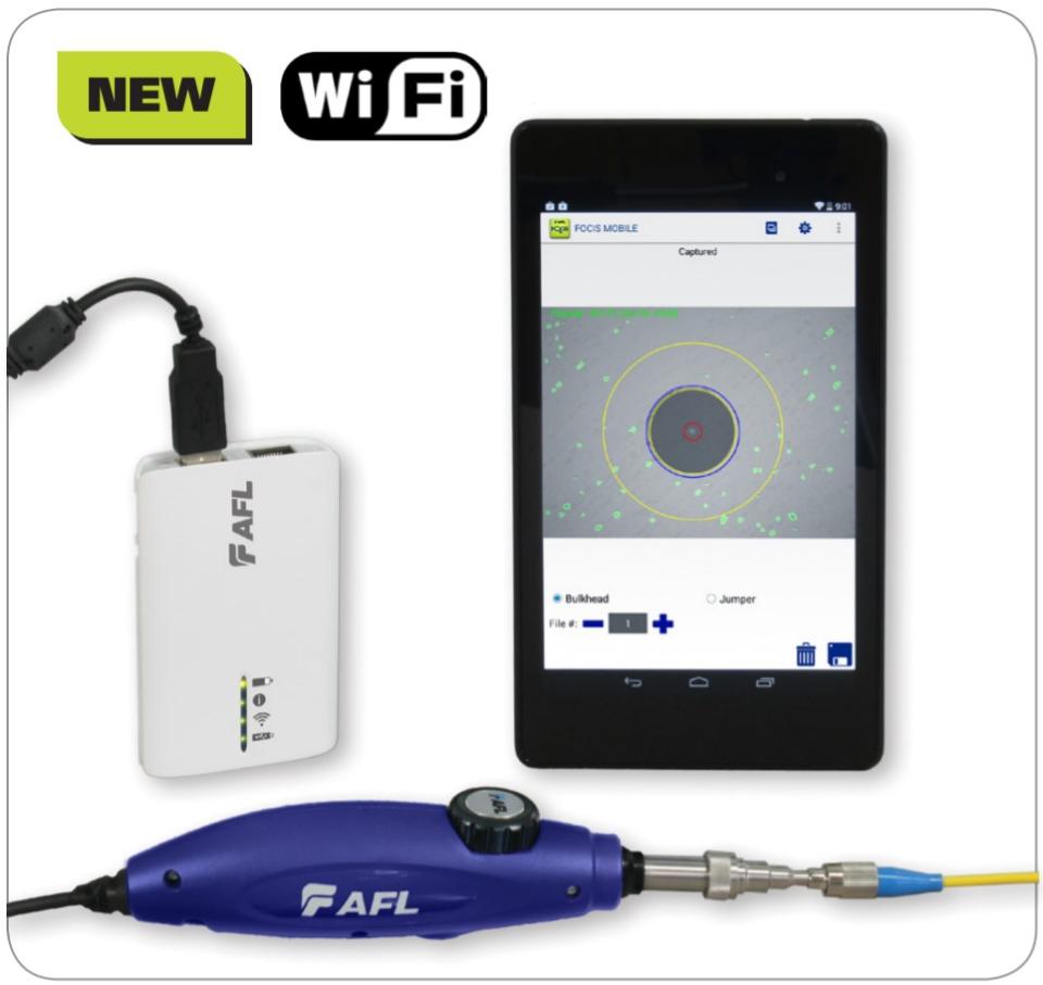 AFL FOCIS WiFi Pro kit DSF1 Digital fiberscope WiFi sender med FOCIS Mobile Pro SW License