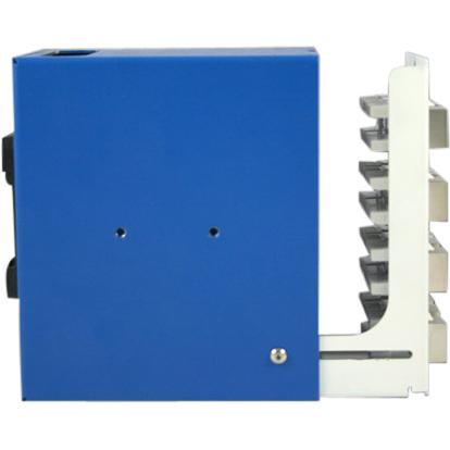 DIN Space - Compact copper patch panel with 12 ea. Shielded CAT6E Ethernet jacks
