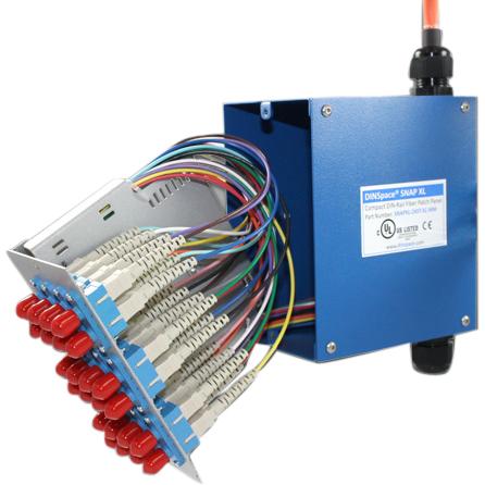 DIN Space - SNAP Patchpanel XL 24x SC Multimode beige