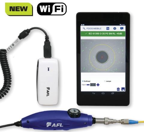 AFL FOCIS WiFi plus Fiberscope, Wifi sender FOCIS Mobile Plus licens Uden tips, Hard Carry Case