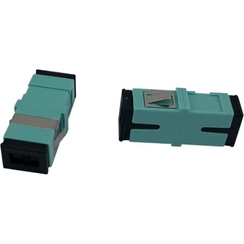 Adaptor SC/PC - SC/PC MM Simplex OM3 AQUA no flange