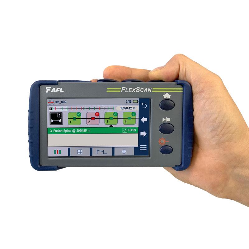 AFL OTDR FlexScan FS200 FS200-304, Basic Kit 1310/1550/1650 PON OTDR w/ VFL, OLS/OPM, BT/WiFi, soft case