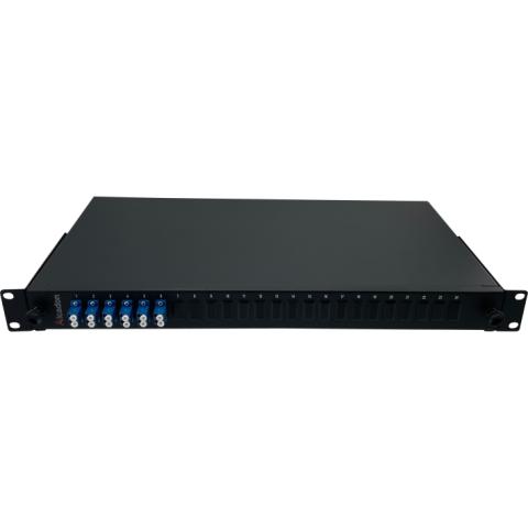 ECS 19 ODF Fiberpanel 1He 6xLC/UPC Duplex SM - komplet (Pre fix)