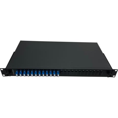 ECS 19 ODF Fiberpanel 1He 12xLC/UPC Duplex SM - komplet (Pre fix)