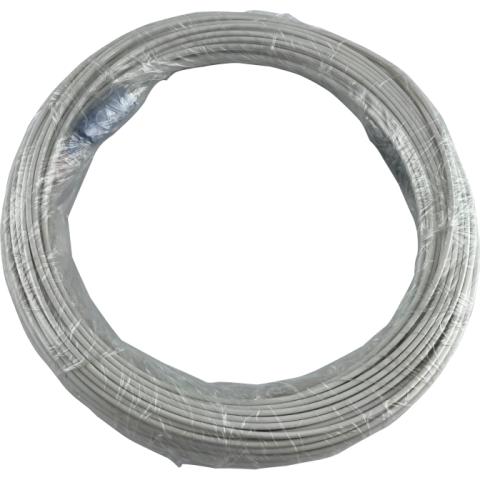 Pigtail SC/UPC + open end 20M Duplex 2 Fiber kabel Flatdrop white LSZH G657.A1 fanout 30cm af 900µm