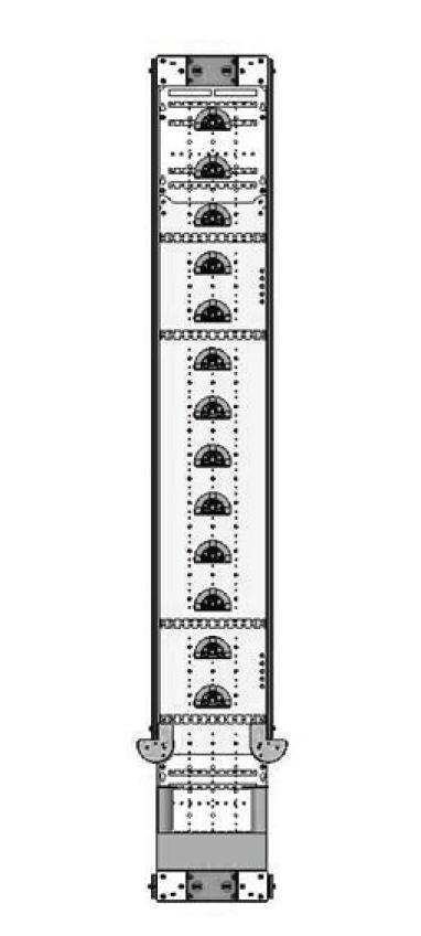 CommScope GR3 opbevaring FIST-GR3 storage bay side duct H=2200m W=300mm (with drums)