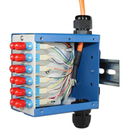 DIN Space - SNAP Patchpanel 12x LC Singlemode