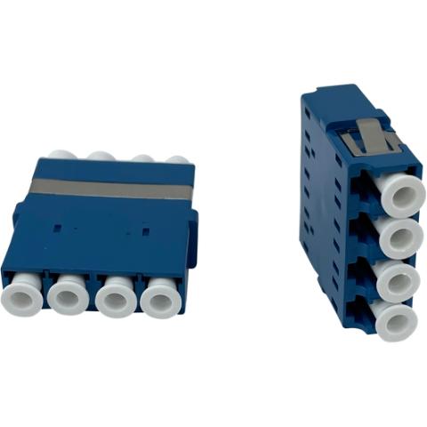 Adaptor LC/UPC - LC/UPC SM Quad blue without flange
