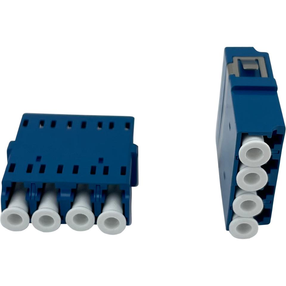 Adaptor LC/UPC - LC/UPC SM Quad blue without flange