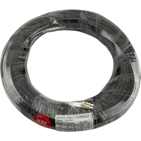 Patchkabel LC/PC - LC/PC Duplex 50/125µm OM3, MM Black outdoor 6,8mm 70M Fanout side A:40 cm/B: 8 cm Til radiokæde