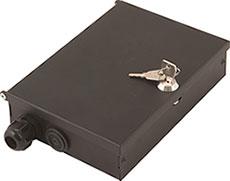 6X Fiber splidse-/patch boks, grå Inkl. splidsekassette til 12F 6x SC-DX/LC QUAD OptiBox