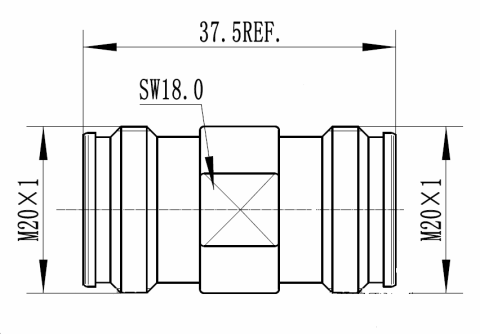 RFS Adaptor 4-3-10 Female til 4-3-10 Female 43F-43F