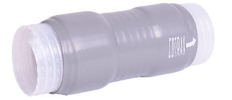 Krympemuffe - Cold Shrink for max outer diameter 25mm Ø 25-120 MM, Grå 1 lags silicone gummi
