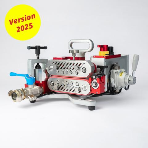 Jetting V2 blæsemaskine med joystick controller. 2,4-16mm, rør 7-50mm. 550N. V2 leveres med Ductlube, service kit samt Transportkasse med laserskåret skumindlæg Ny model 2025