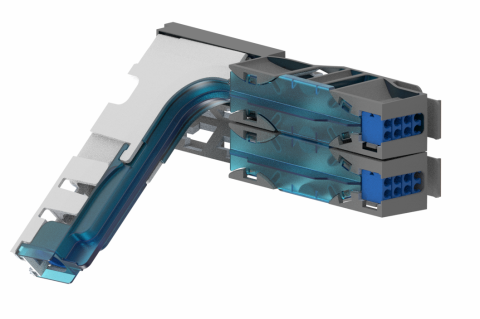 CommScope FACT Kabelbeslag sæt/CTU Kit til 2 FACT moduler. Vinklet indføring af kabel 1-4x 5-8,5mm eller 1x 8,5-15mm Til FACT rack.